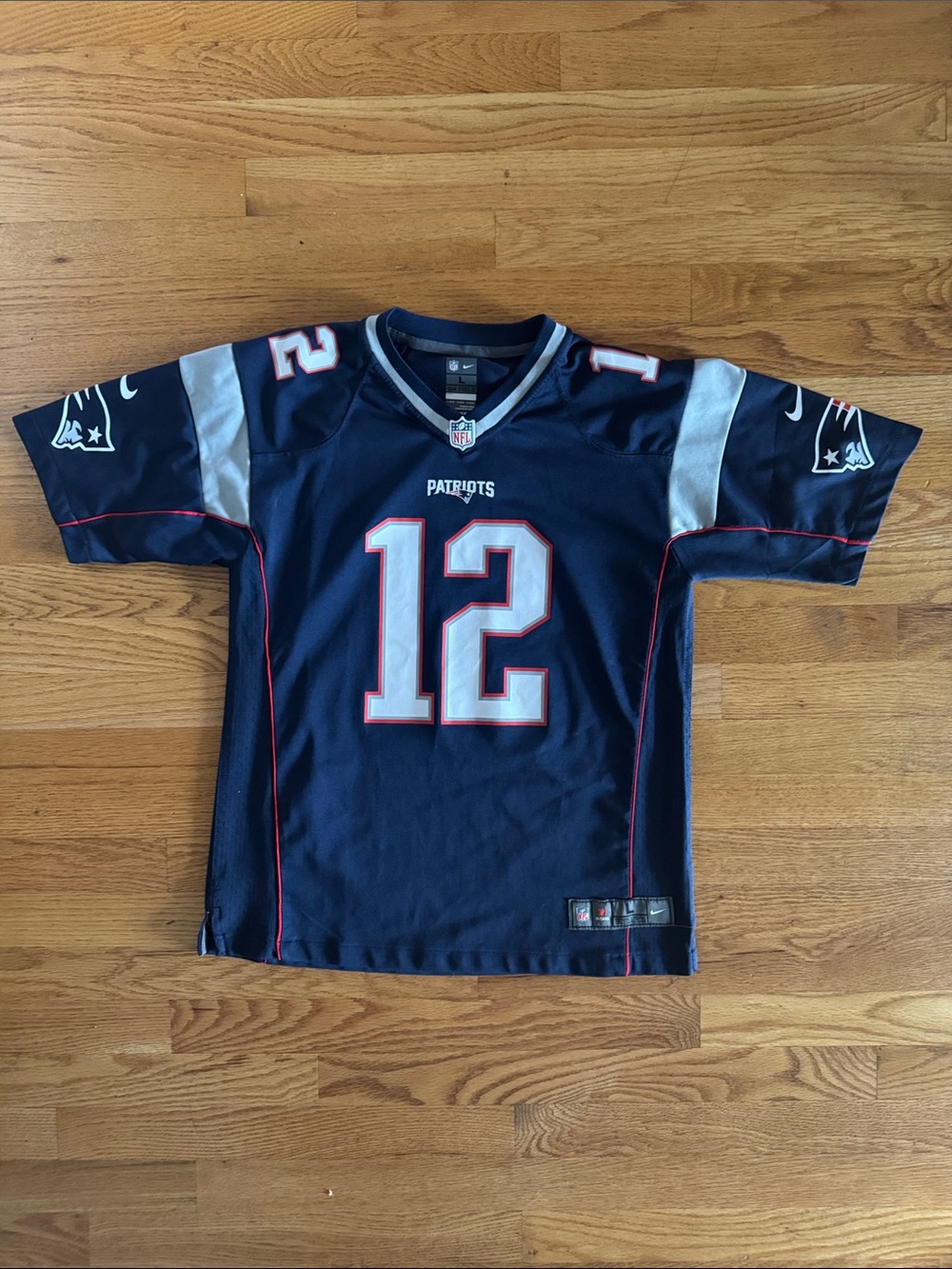 Nike Kids Brady Patriots #12 Football Jersey